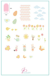 Hop Into Spring (CjSH-16) - Clear Jelly Stamping Plate